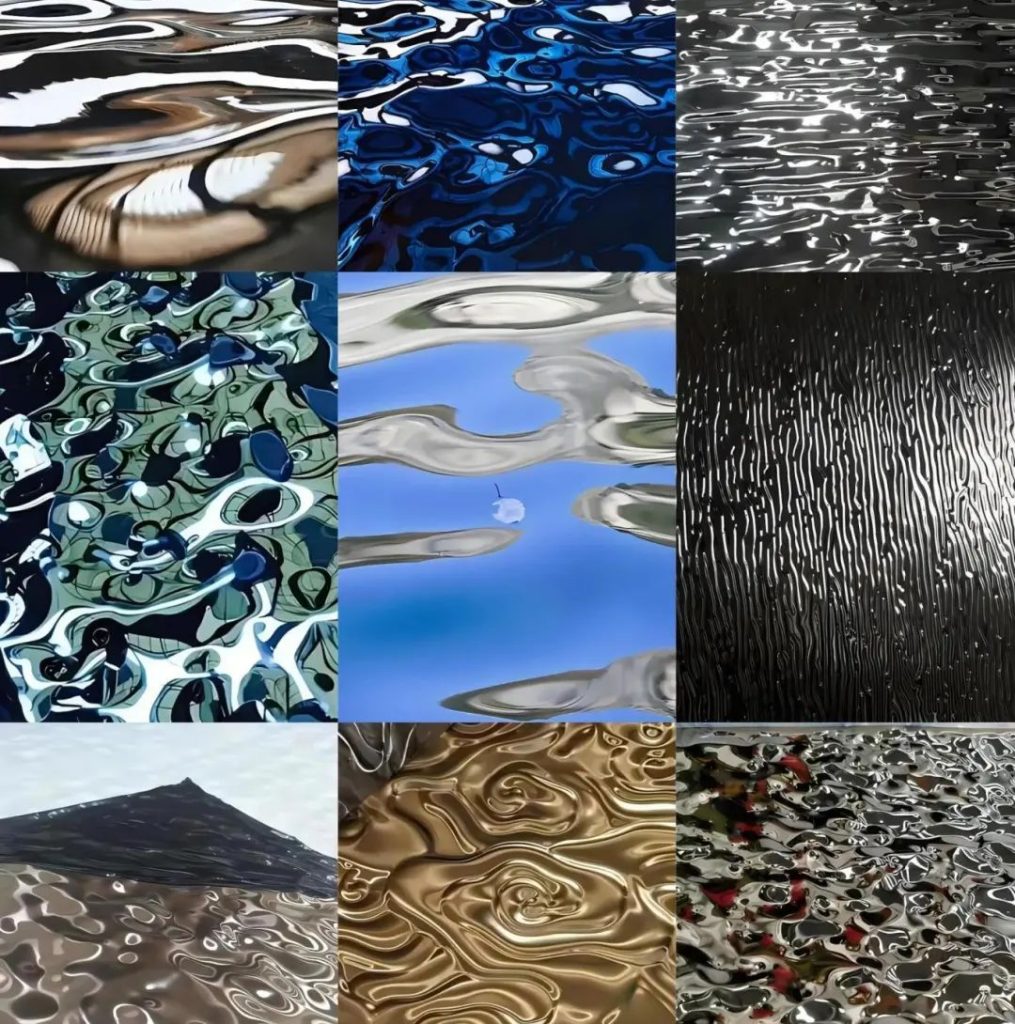Water ripple stainless steel sheet
